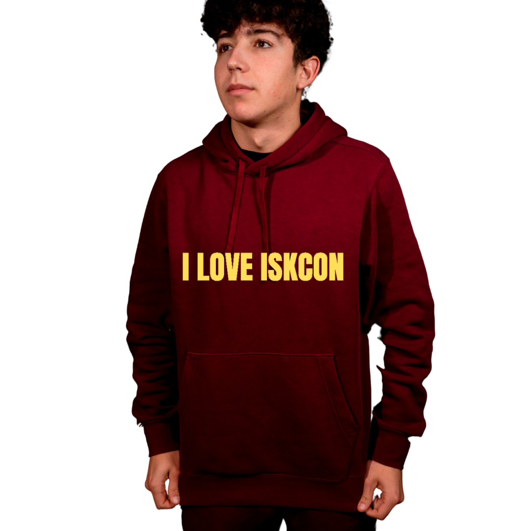 "I LOVE ISKCON" Premium Hoodie