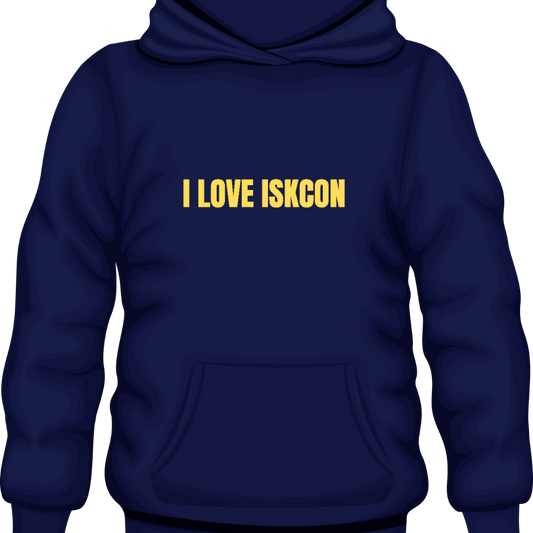 "I LOVE ISKCON" Premium Hoodie