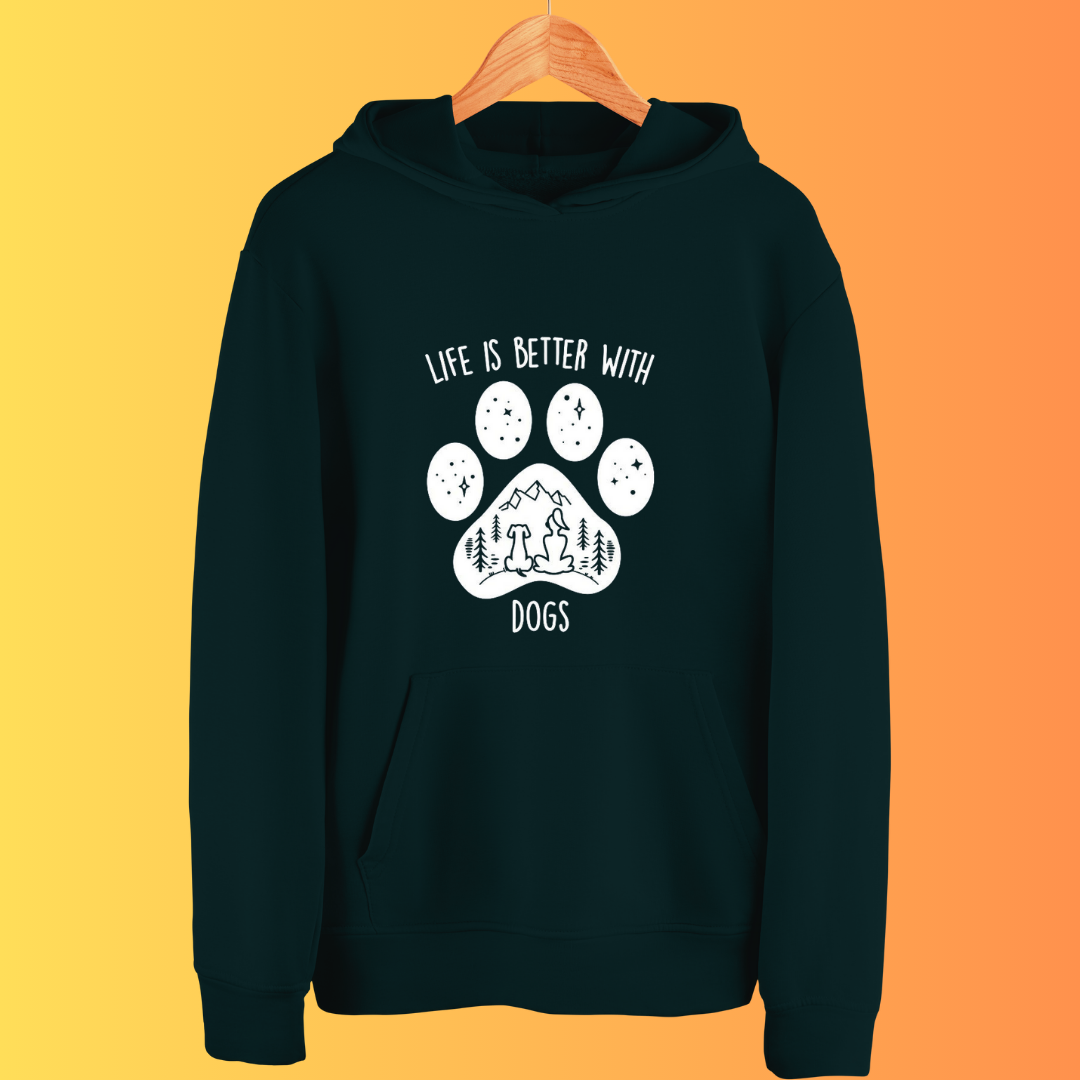 "Life is Better with Dogs" Premium Hoodie