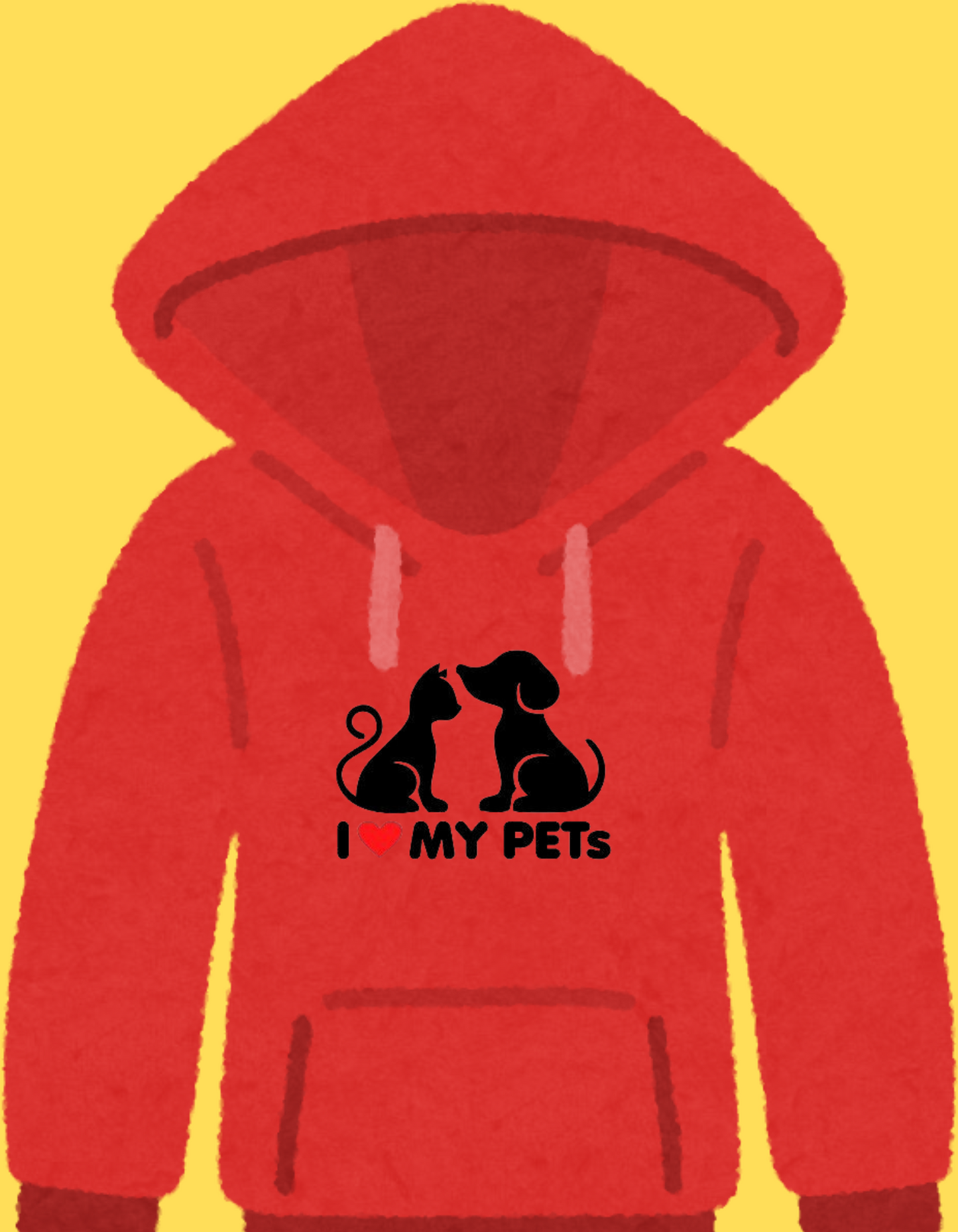 "I Love my Pets" Premium Hoodies