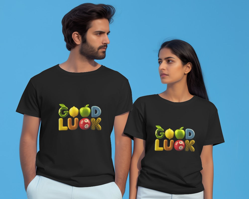 Good luck be unique printed couple