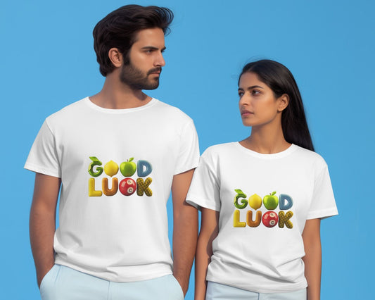 Good luck be unique printed couple